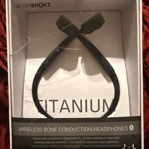 Aftershokz Titanium Wireless Bone Conduction Headphones - Black